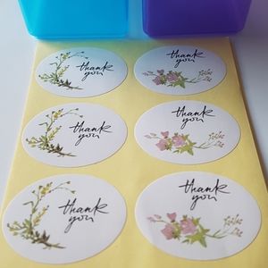 30 pcs Thank You Stickers 1.63"x1.31" in